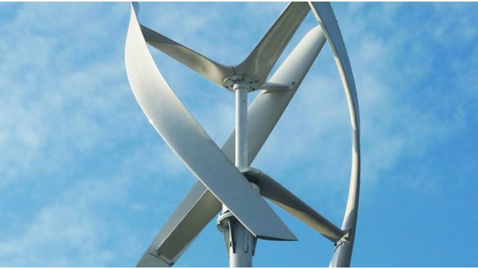 Vertical turbine's efficiency ranges between 35 and 40 percent