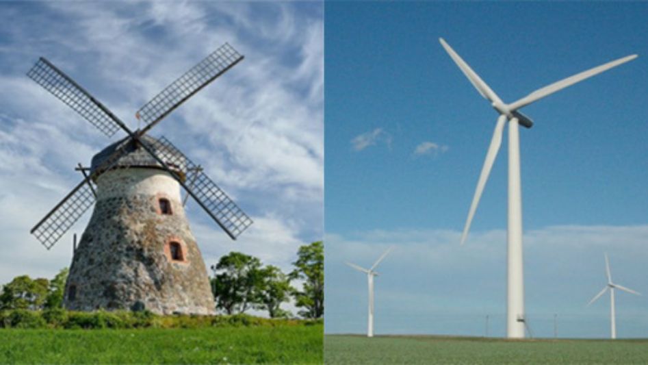 windmill vs wind turbine